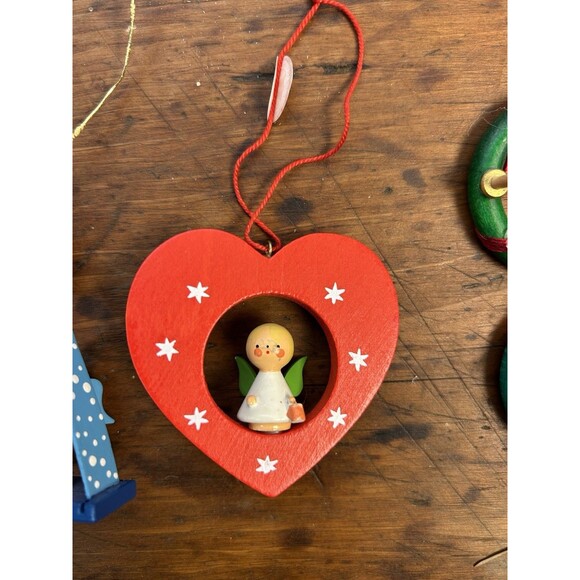 Vintage Kathe Wohlfahrt & Ulbricht Christmas Ornaments Germany Lot Of 6 READ - Picture 5 of 15